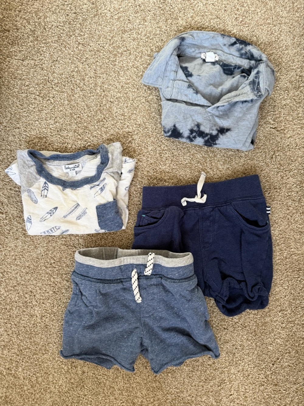 adidas Navy and Light Blue Toddler Mix-and-Match Set
